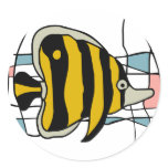 Fish stained glass sticker
