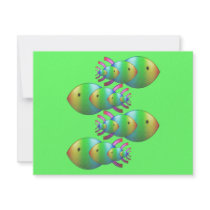 Fish Symbol Families invitations