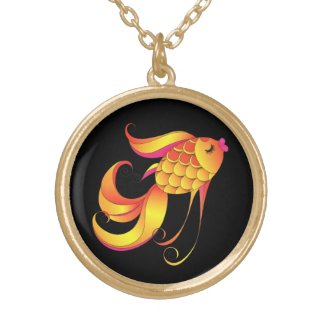 Fish, symbol of wealth and prosperity, necklace