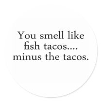 Fish Tacos Round Sticker