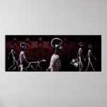 Fish Tank Background - X-Ray Skeleton Town posters