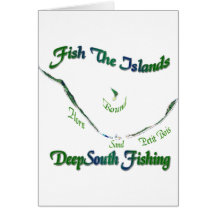 Fish The Islands Collection by FishTs.com Greeting Card