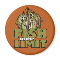 Fish to the Limit Refrigerator Magnet