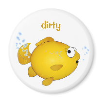 fish tooting dishwasher magnet