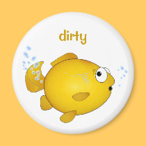 fish tooting dishwasher magnet by graphicdoodles fish tooting dishwasher magnet