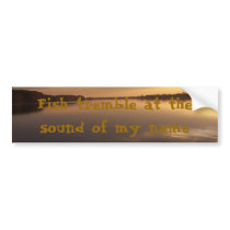 Fish tremble bumper sticker bumper stickers