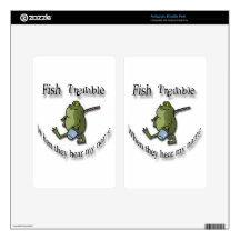 Fish Tremble When They Hear My Name  black frog Kindle Fire Skins