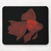 Fish - Veiltail Goldfish - Carassius auratus mousepads