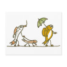 Fish Walking postcard
