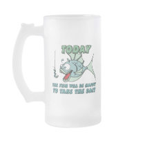 Fish will be Happy to Take Bait Funny Fishing Mug