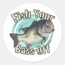 Fish your bass off sticker