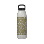 Fishbones Olive Water Bottle