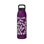 Fishbones Purple Water Bottle