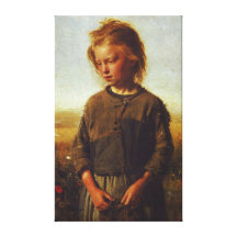 Fisher girl, 1874 gallery wrapped canvas