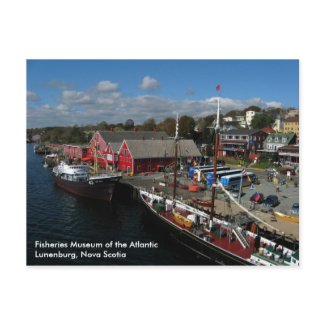 Fisheries Museum of the Atlantic, Aerial View postcard
