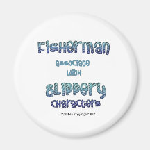 Fisherman Fridge Magnets