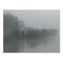 Fisherman in the fog postcards
