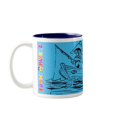 Fisherman Mug #1 by FUNNYPAPERZ