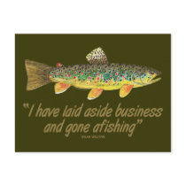 Fisherman Quote Post Card