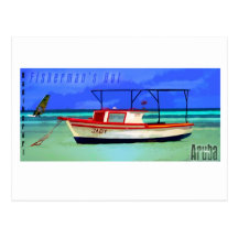 Fisherman's Hut Aruba Postcard
