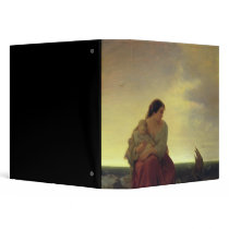 Fisherman's Wife Mourning on the Beach Binder