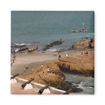 fishermen at work magnet