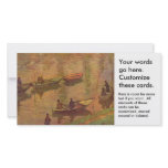 Fishermen fishing river Seine at Poissy by Monet Photo Card
