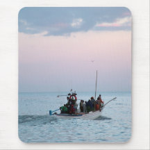 Fishermen off to work mousepad