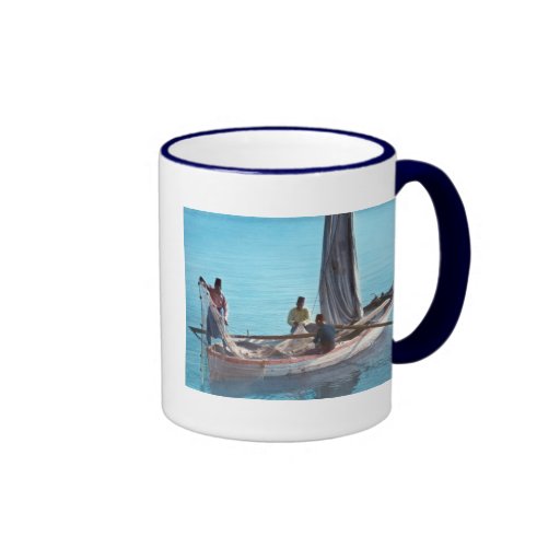 Fishermen on the Sea of Galilee Mugs