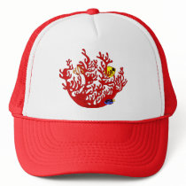 Fishes and Coral Doodle Art Hat