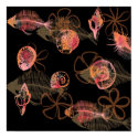 Fishes fossils posters by andreacreations Fishes fossils posters