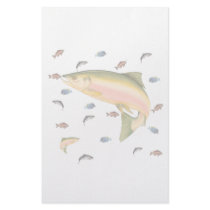 Fishes school custom stationery