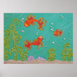 Fishes Underwater Poster