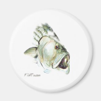 FishHeads Collection by FishTs.com Refrigerator Magnet