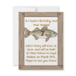 Fishing 7th Birthday Party Boys Invitation