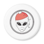 fishing alien head magnets