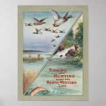 Fishing and Hunting along the North-Western Line Print