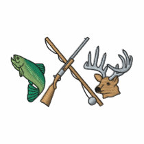 Fishing and Hunting Logo embroidered shirts