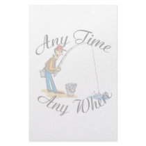 Fishing any time stationery paper