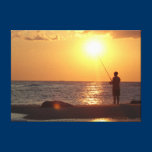 Fishing at Sunset- Cape May Point, NJ canvas prints