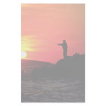 Fishing at sunset, Hockamok Head, Swans Island, Ma Stationery