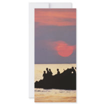 Fishing at Sunset Personalized Rack Card