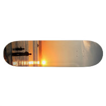Fishing At Sunset skateboards by starlitewonder Fishing At Sunset skateboards