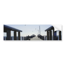 Fishing at the Pier Bumper Sticker