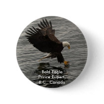 Fishing Bald Eagle Gift Set Buttons