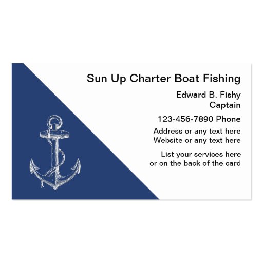 Fishing Boat Business Cards