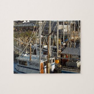 Fishing Boat Docked at Morro Bay, CA puzzle