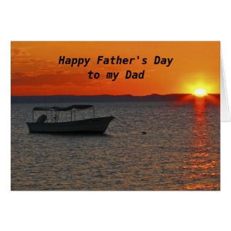Fishing Boat Happy Father's Day Dad