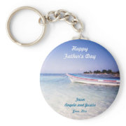 Fishing Boat Keychain keychain