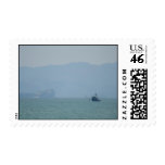 Fishing boat stamp